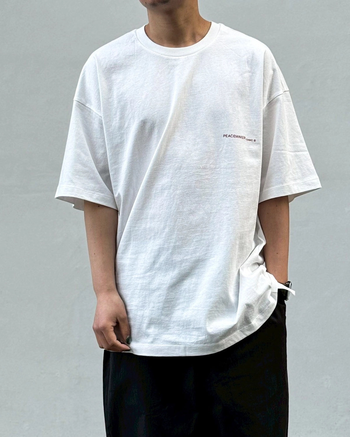 新品□OAMC Peacemaker Tee XS 白 ホワイト Tシャツ
