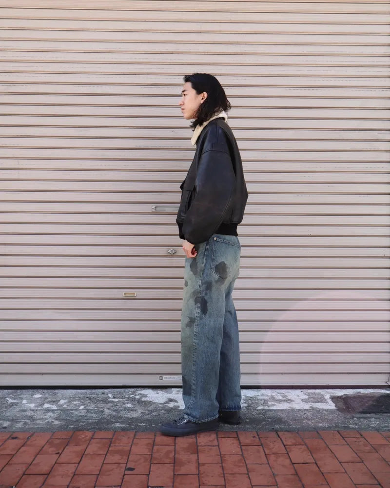 refomed / RIGHT HANDED DENIM PANTS "USED" (RERT-027U)