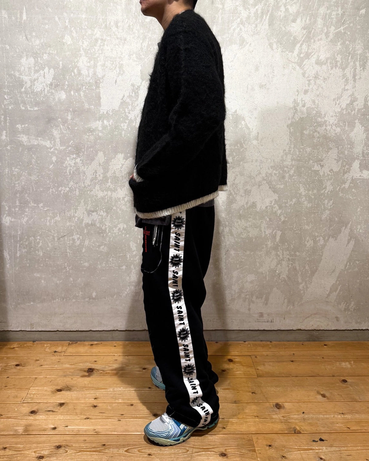 ©︎SAINT Mxxxxxx / KNIT CARDIGAN -TRIM (SM-HR1-0000-070)
