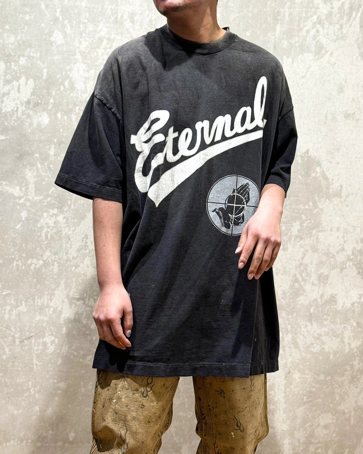 Saint Mxxxxxx SNT OF GODプリント クルーネック 半袖 Tシャツ Saint Mxxxxxx SNT OF GODプリント クルーネック 半袖 Tシャツ