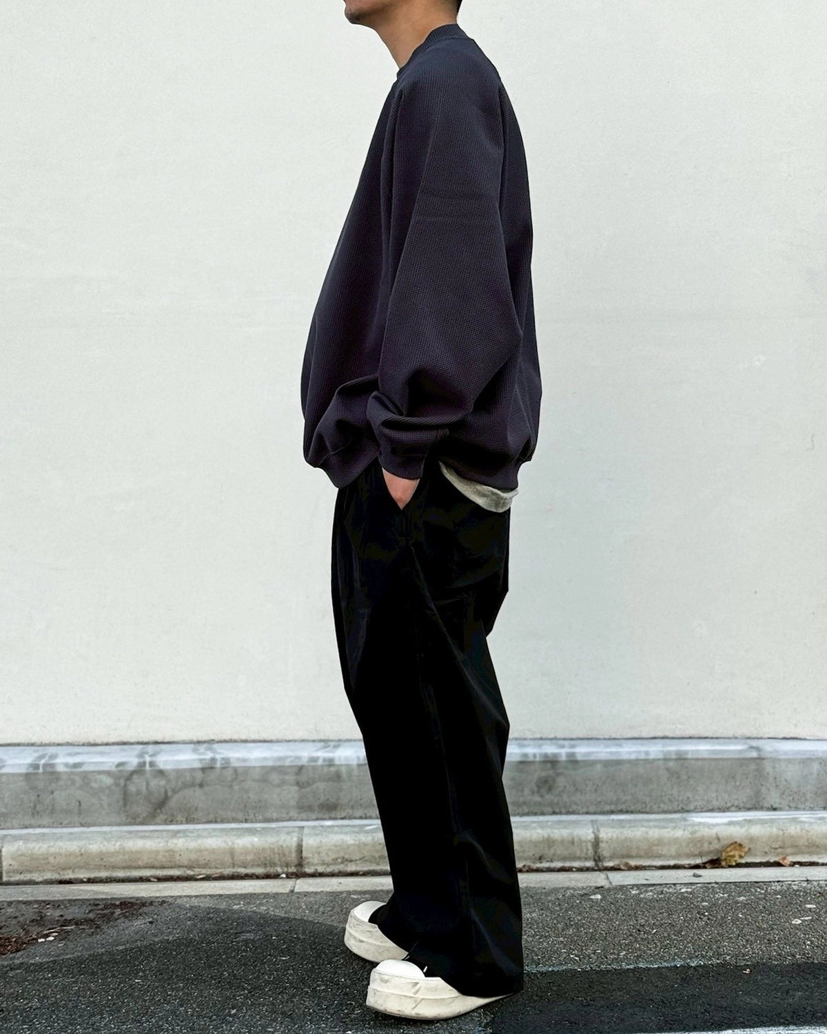 TIGHTBOOTH / WAFFLE CREW KNIT (SS26-SW03)