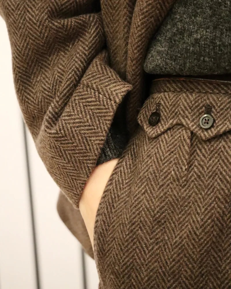 Unlikely / Unlikely Sawtooth Flap 2P Trousers Wool Tweed (U24F-23-0005)