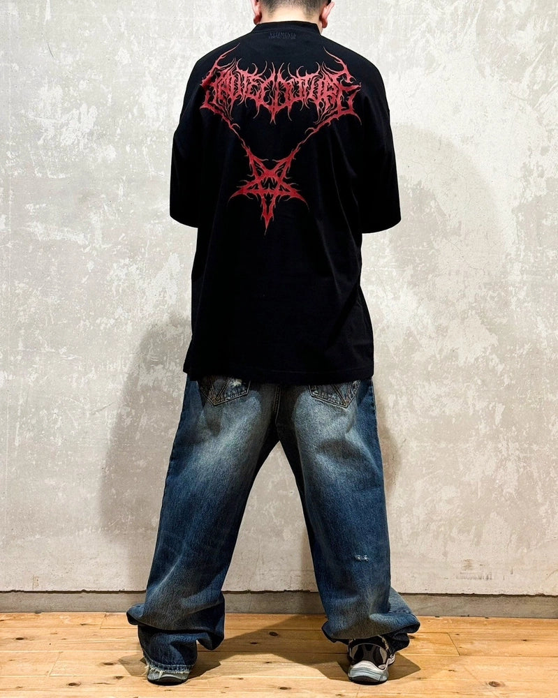 VETEMENTS / DEATH METAL OVERSIZED T-SHIRT (UA66TR640BR1000)