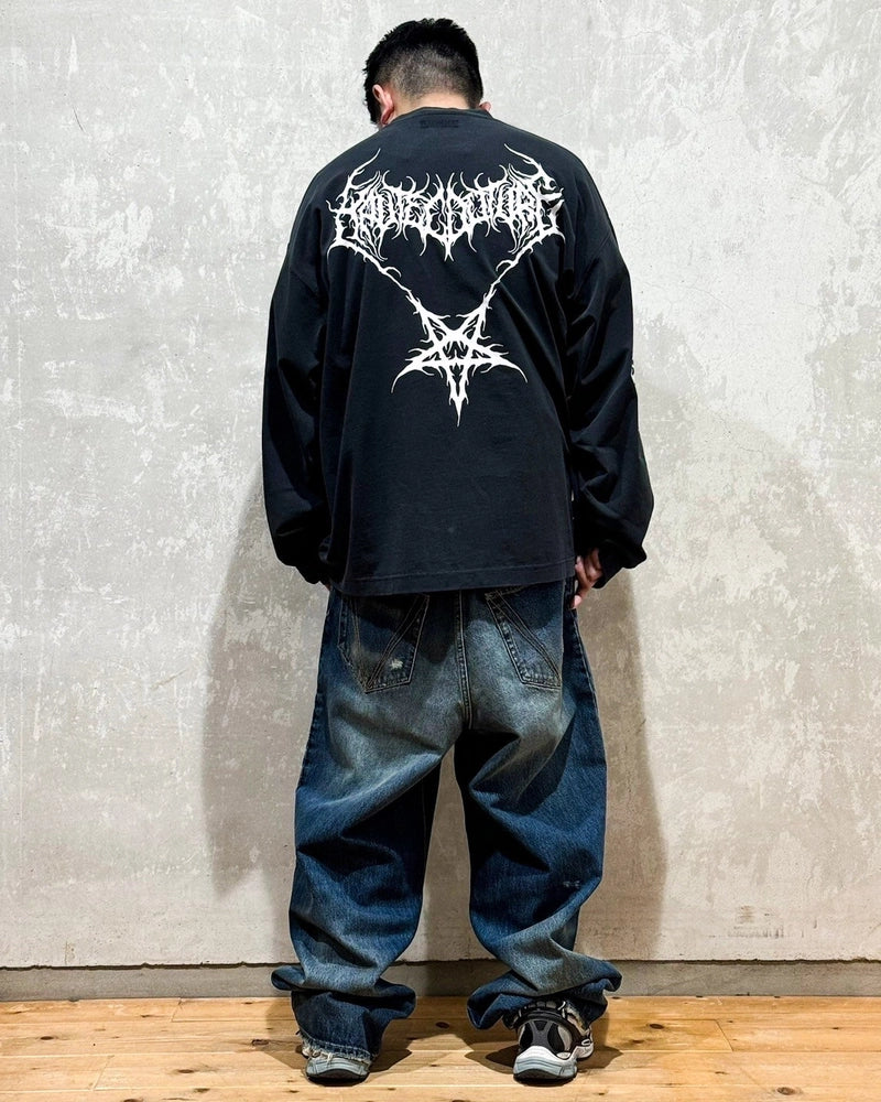 VETEMENTS / DISTRESSED BAGGY JEANS (UA66PA590N2804)