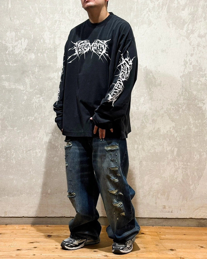 VETEMENTS / DISTRESSED BAGGY JEANS (UA66PA590N2804)