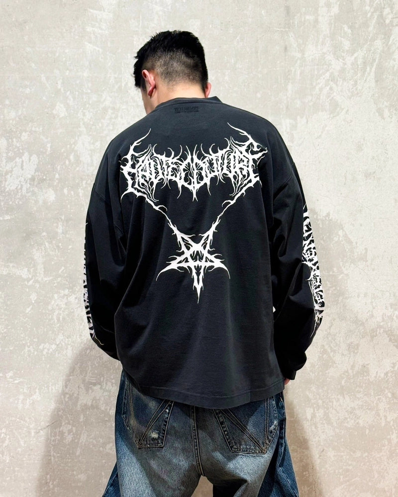 VETEMENTS / DEATH METAL LONGSLEEVE (UA66LS610BW1000)