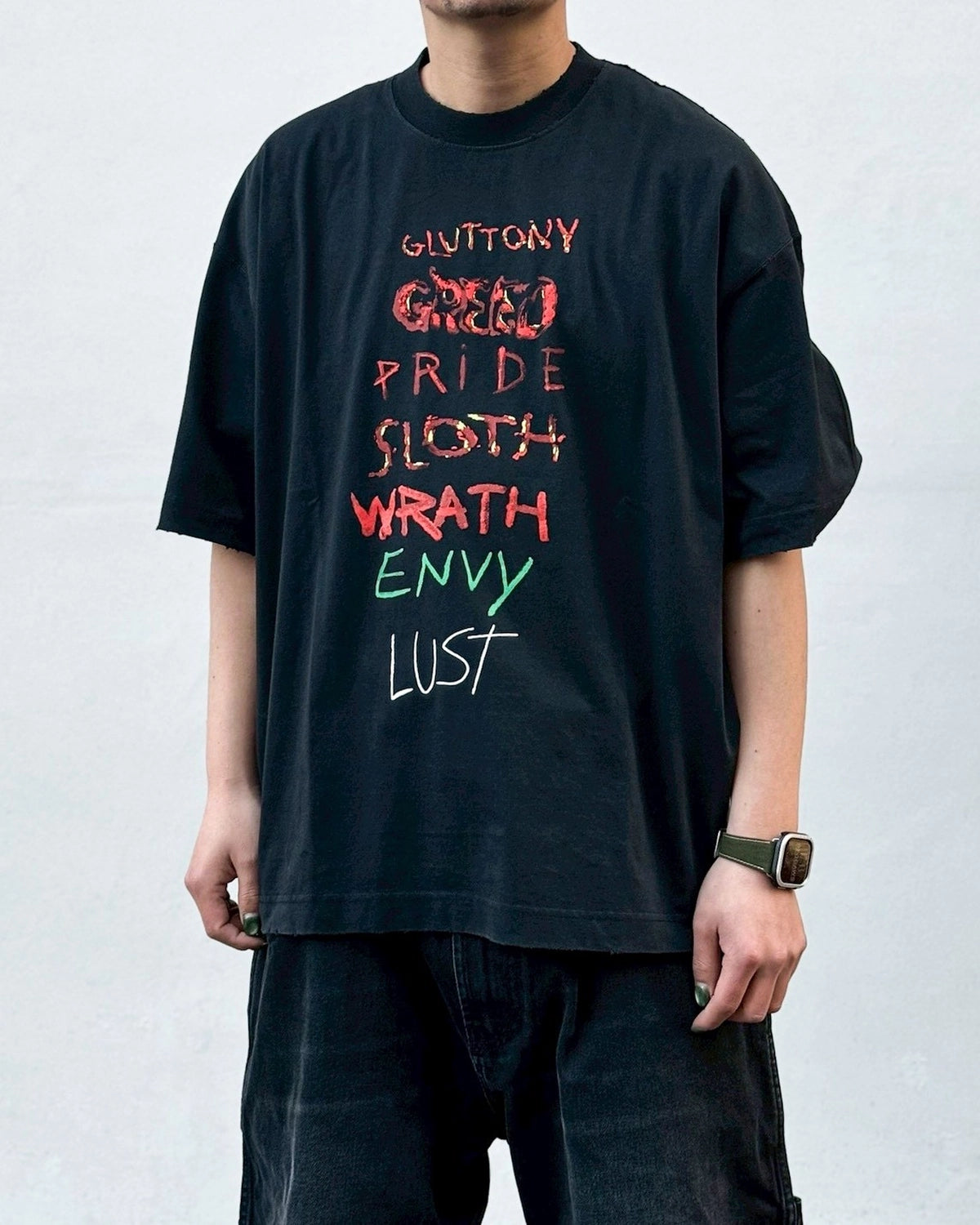 VETEMENTS / 7 SINS T-SHIRT (ME76TR196BX)