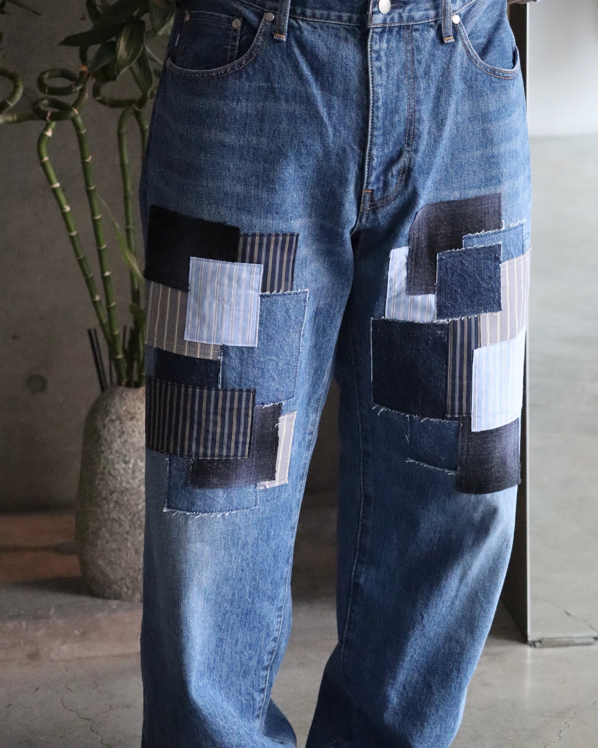 vowels / Baggy Denim (V-26AW-PT041-102)