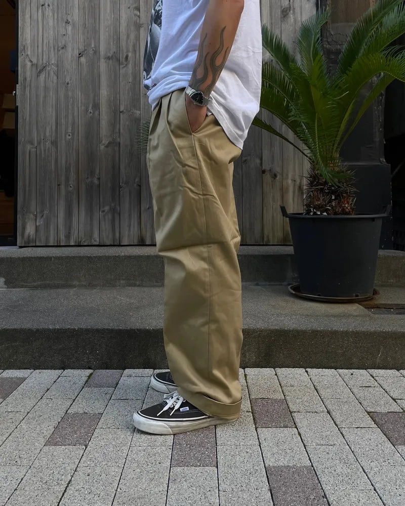 WACKO MARIA / DOUBLE PLEATED CHINO TROUSERS (24FW-WMP-PT02)