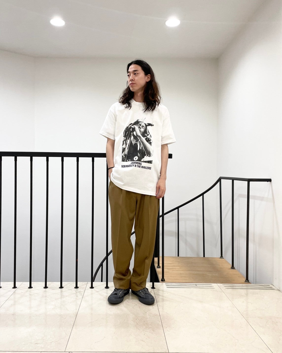 WACKO MARIA / × BOB MARLEY CREW NECK T-SHIRT (TYPE-2) (BOBMARLEY-WM-TEE03)