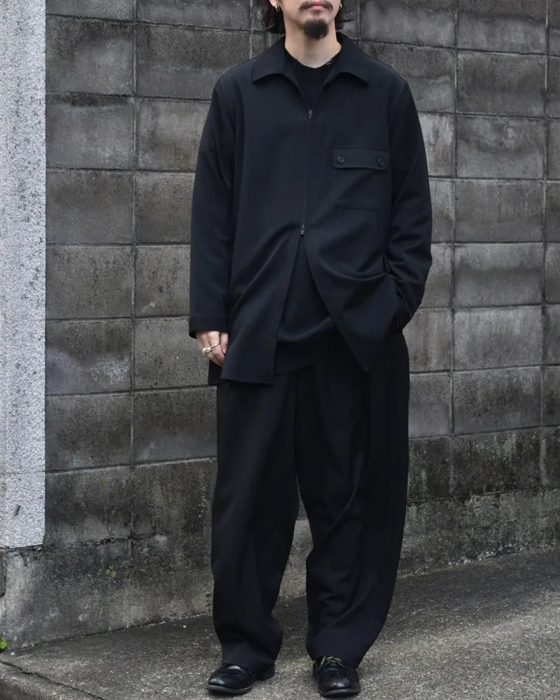 YOHJI YAMAMOTO / LONG ZIP SHIRT (HP-B10-100-2)