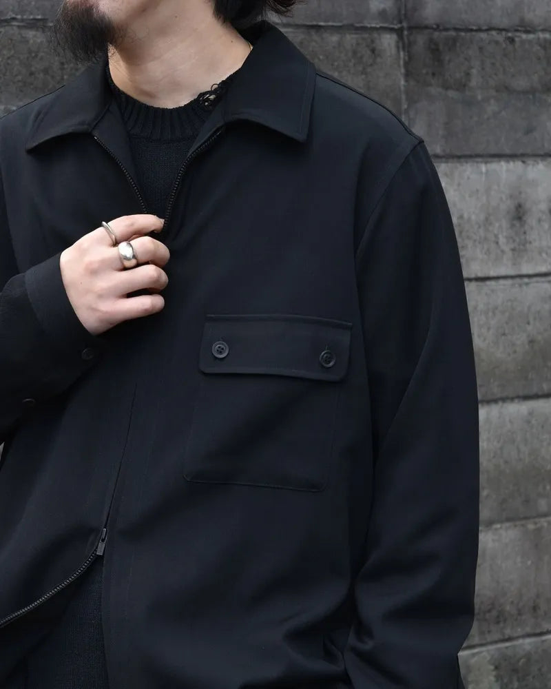 YOHJI YAMAMOTO / LONG ZIP SHIRT (HP-B10-100-2)