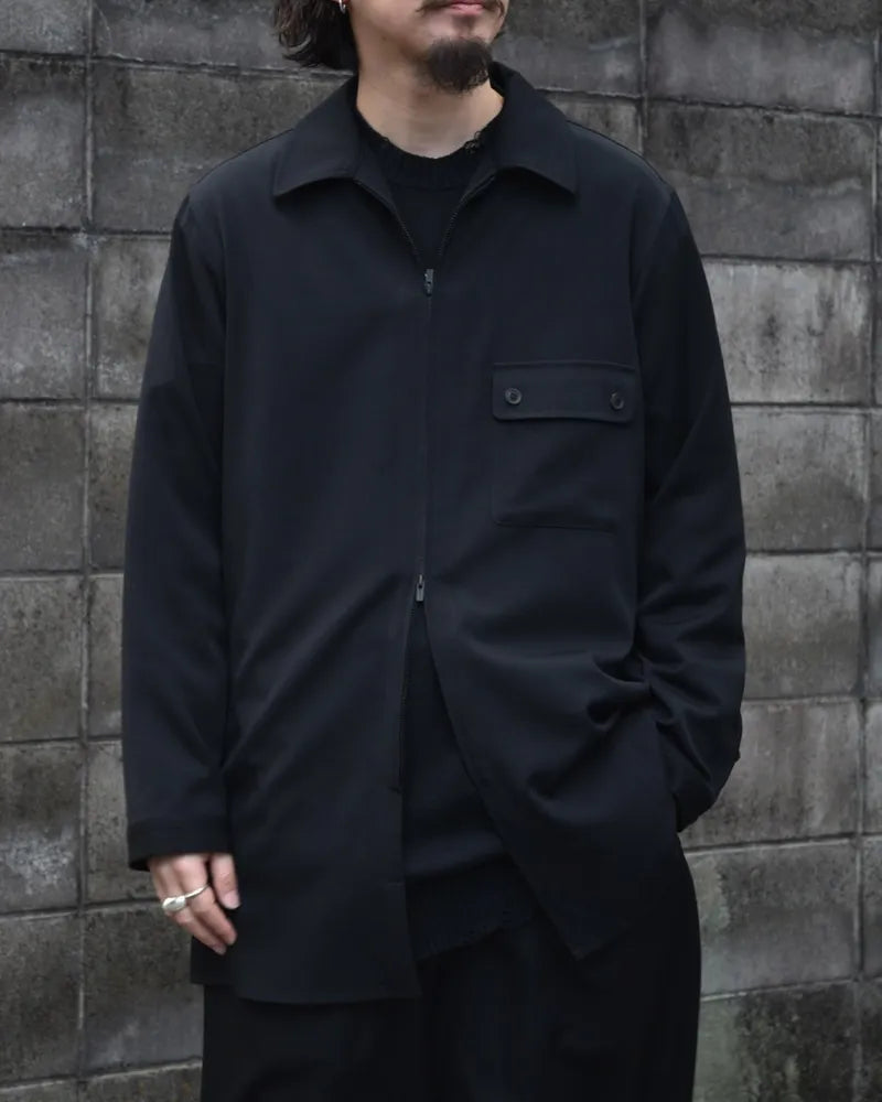 YOHJI YAMAMOTO / LONG ZIP SHIRT (HP-B10-100-2)