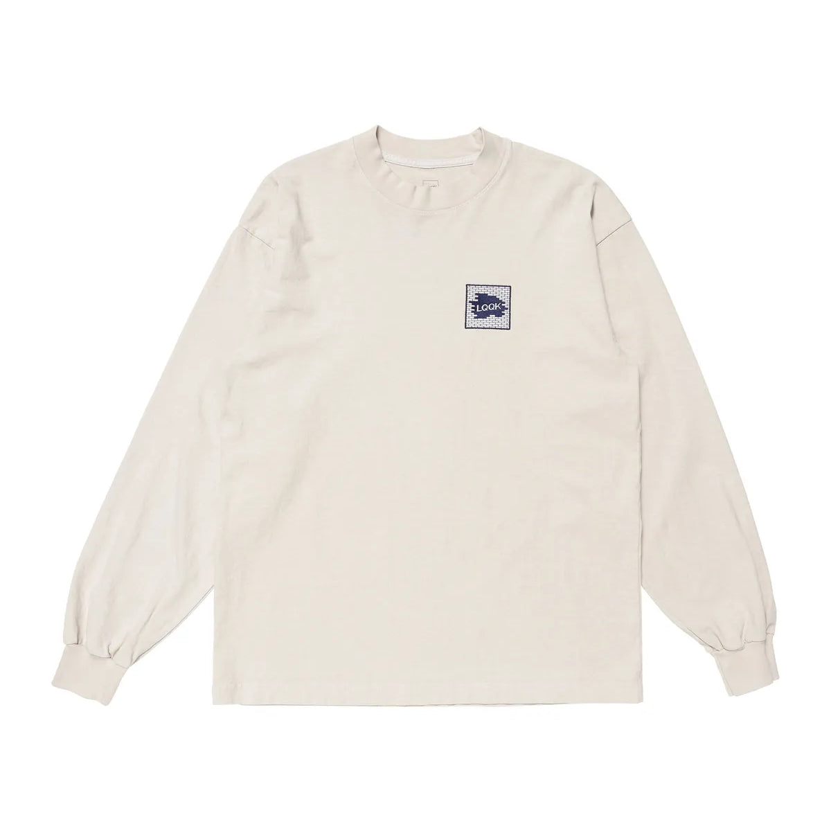 LQQK STUDIO 総柄 長袖ポロシャツ M ルックスタジオ LQQK STUDIO 総柄 長袖ポロシャツ M ルックスタジオ