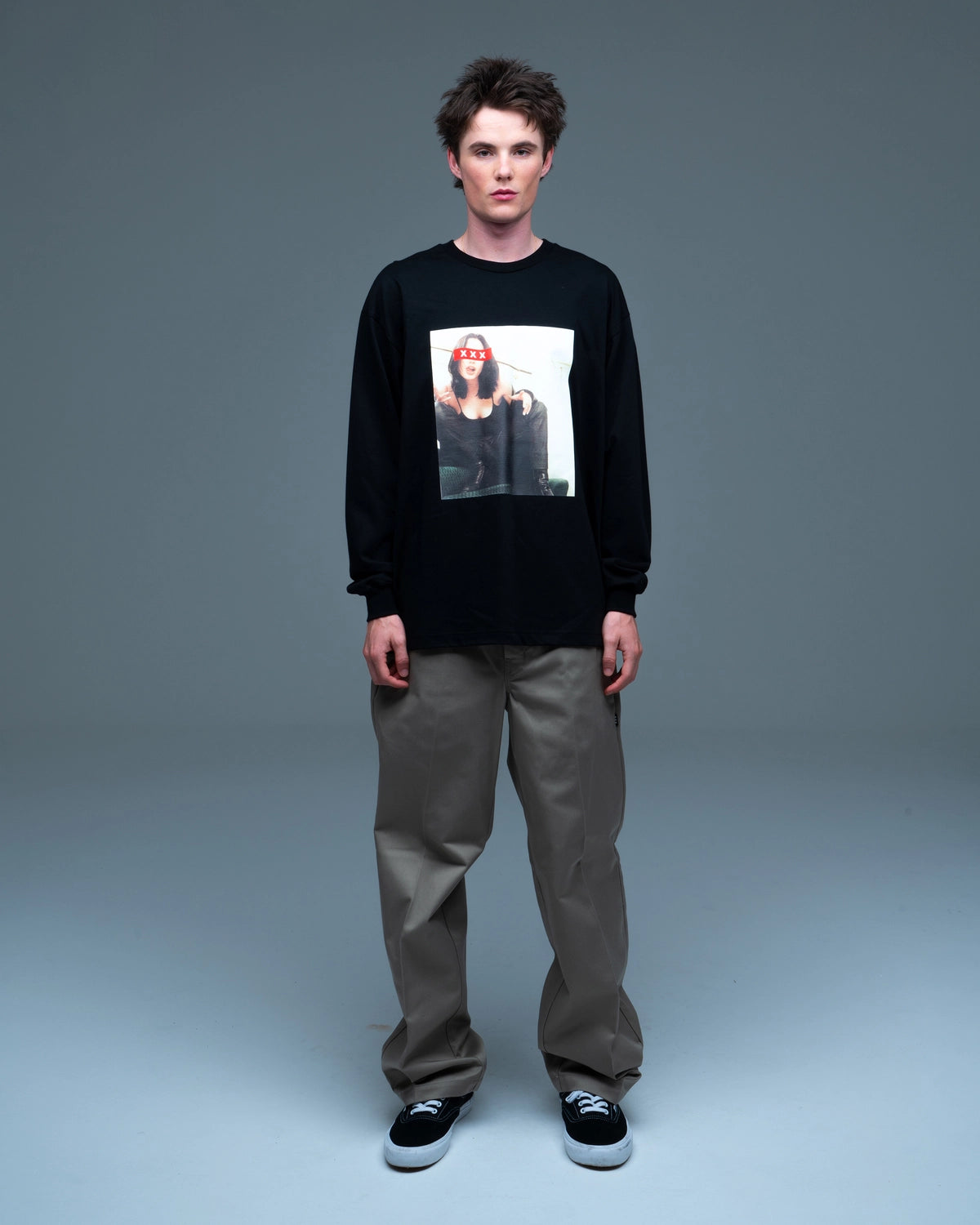 GOD SELECTION XXX / Womens Photo Graphic Long Sleeve Tee (GX-S26-LT-02)