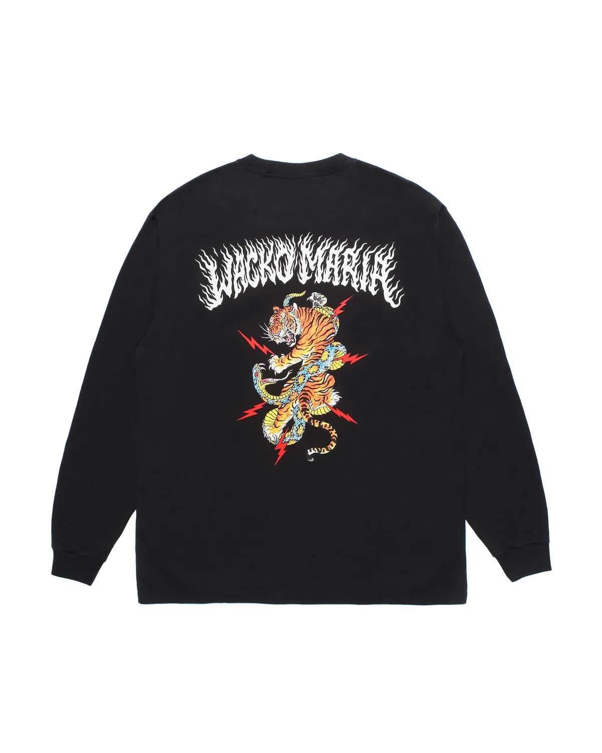 WACKO MARIA × TIM LEHI / WASHED HEAVY WEIGHT CREWNECK LONG SLEEVE T-SHIRT -TYPE-1- (25FW-WMT-LT01)