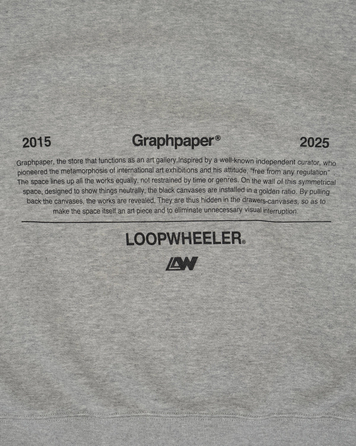 Graphpaper / LOOPWHEELER for Graphpaper Classic Crew Neck Sweat LIMITED EDITION (GU251-70300)