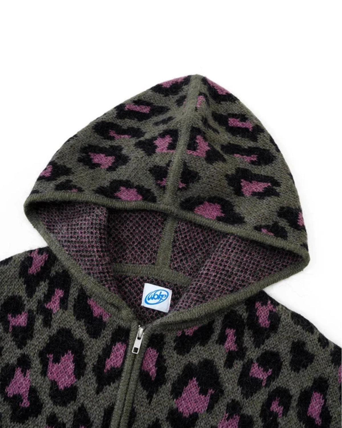 WOKE EDGE / Leoparad Mohair Zip Knit (2621-15913-0053004)
