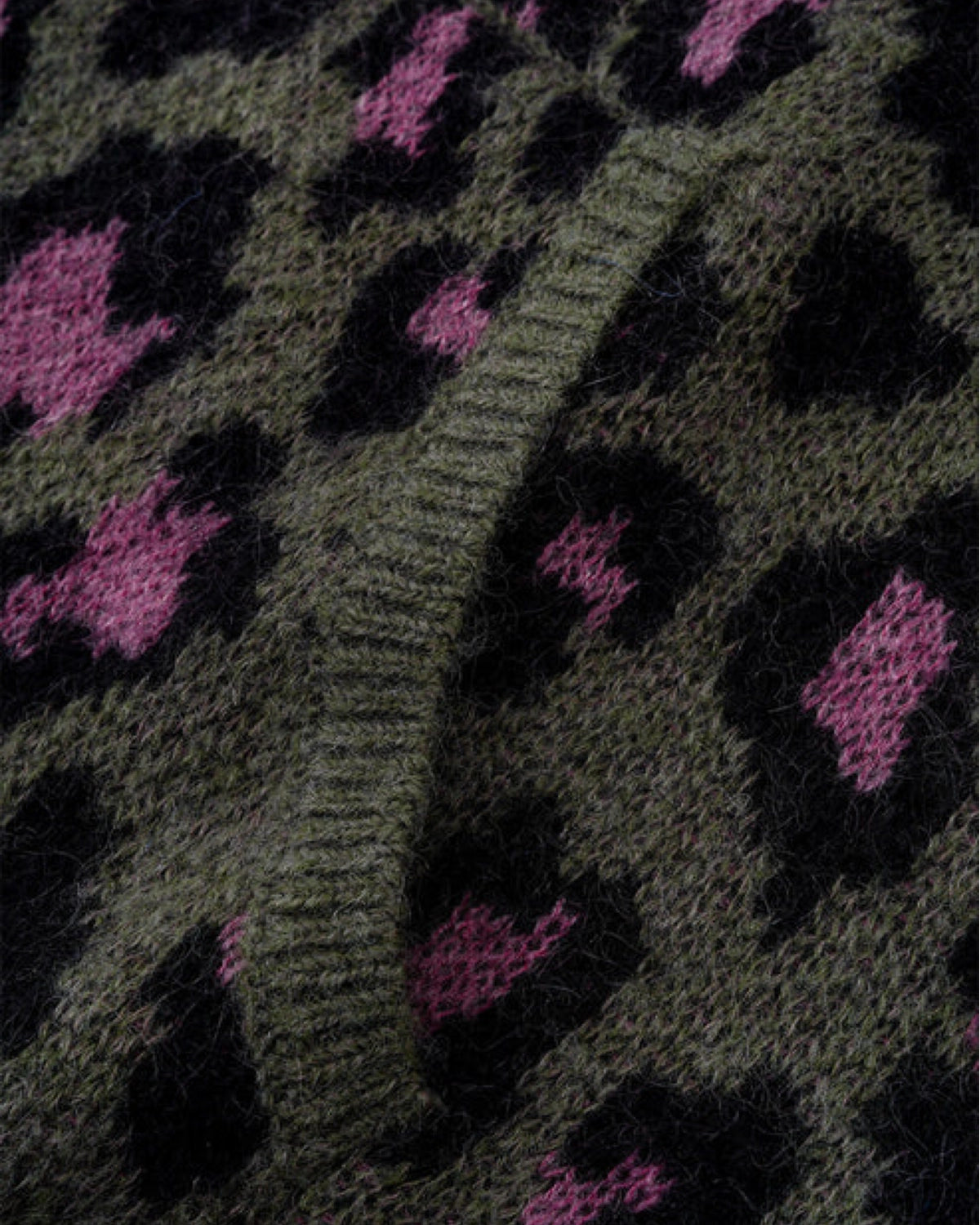 WOKE EDGE / Leoparad Mohair Zip Knit (2621-15913-0053004)