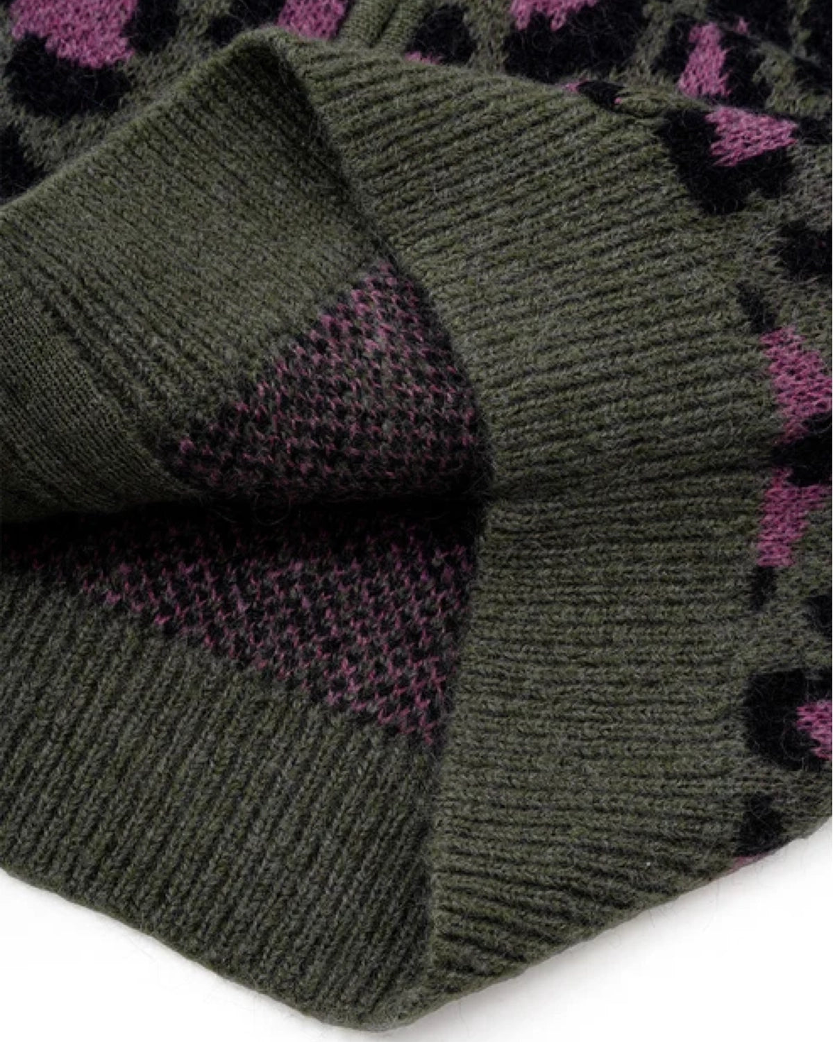 WOKE EDGE / Leoparad Mohair Zip Knit (2621-15913-0053004)