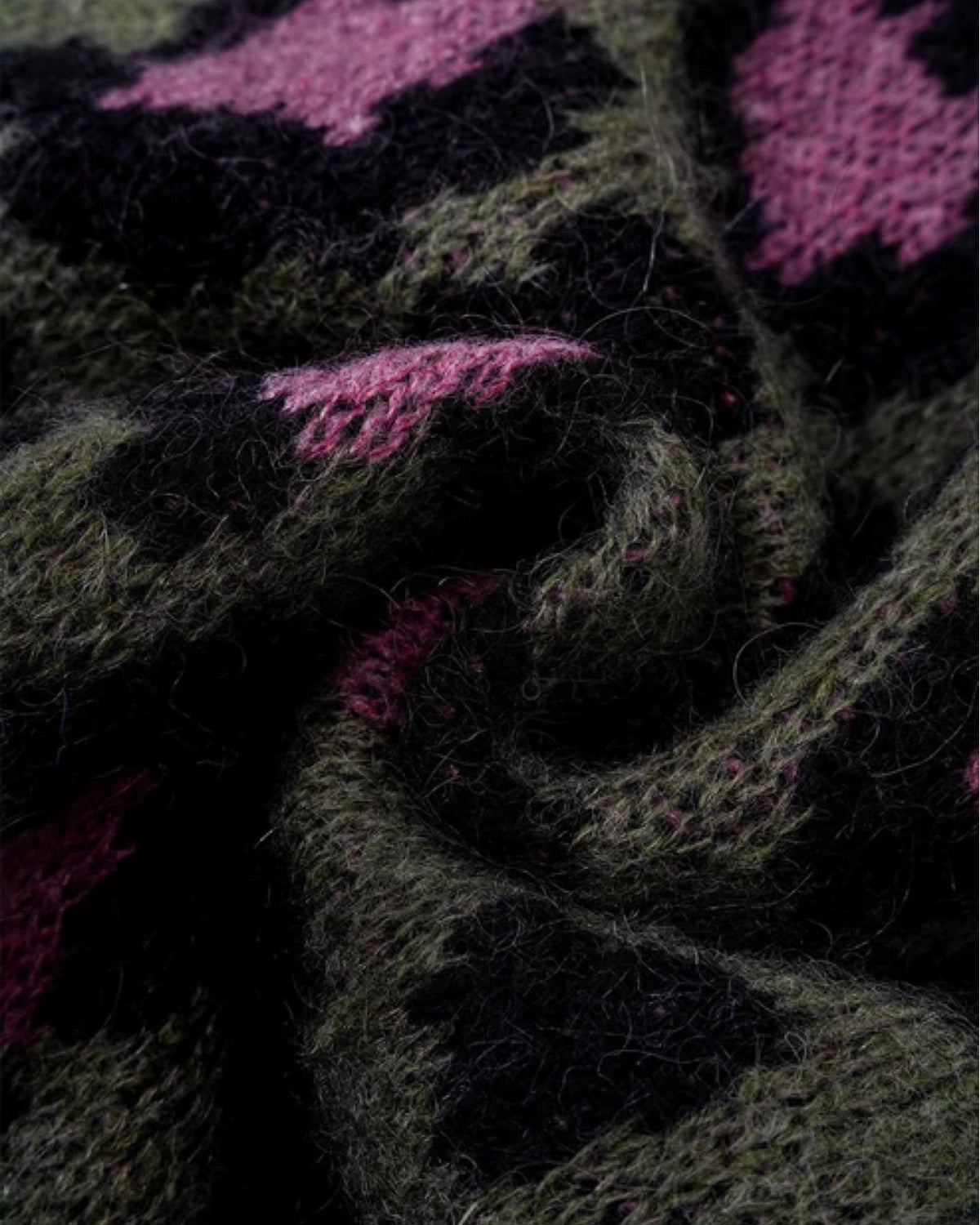 WOKE EDGE / Leoparad Mohair Zip Knit (2621-15913-0053004)