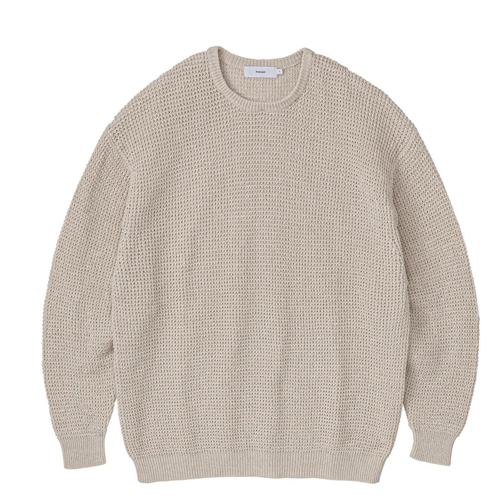 Graphpaper の Linen SOLOTEX Knit Crew Neck