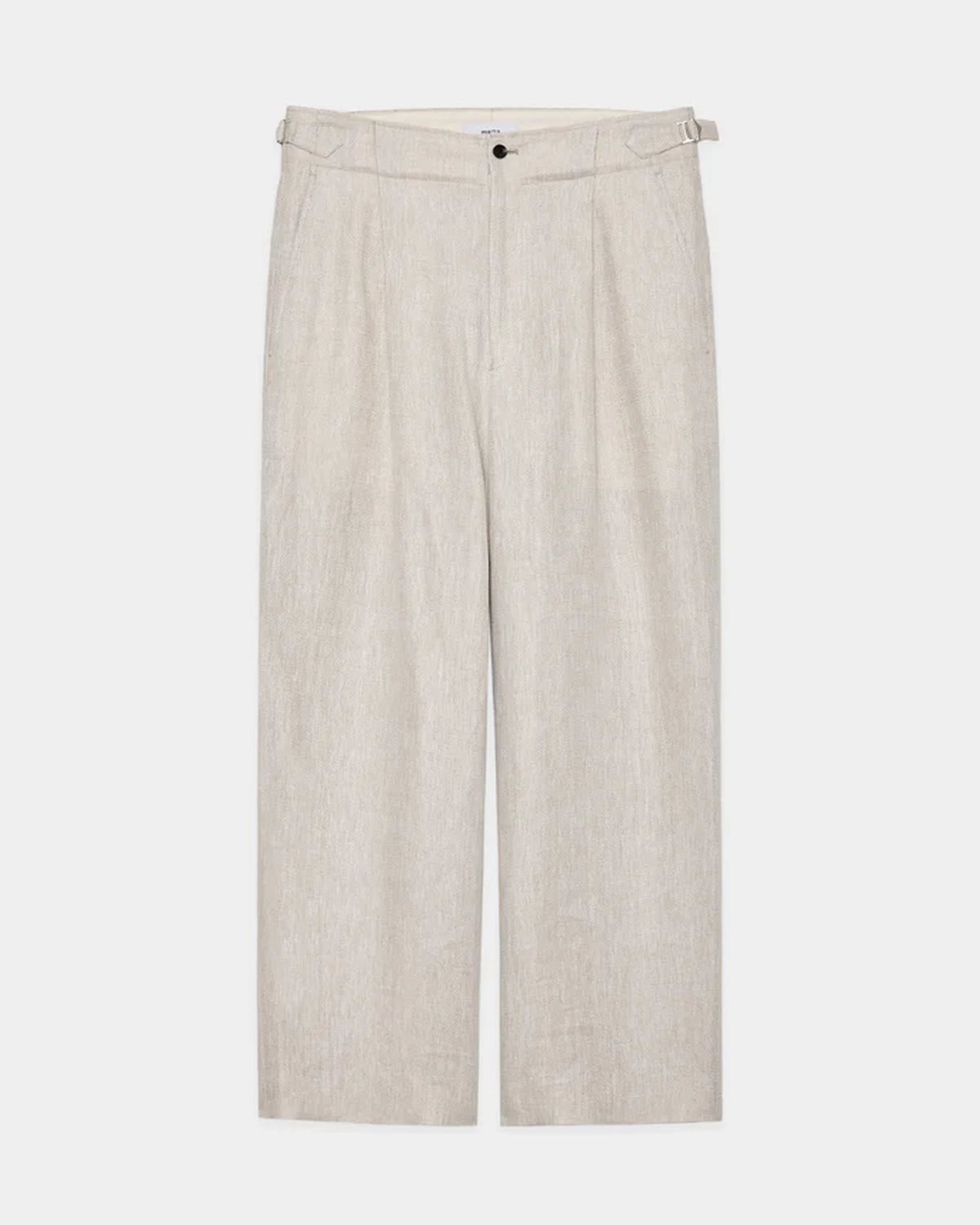 marka / LINEN HERRINGBONE DANISH ARMY TROUSERS (M25A13PT01C)