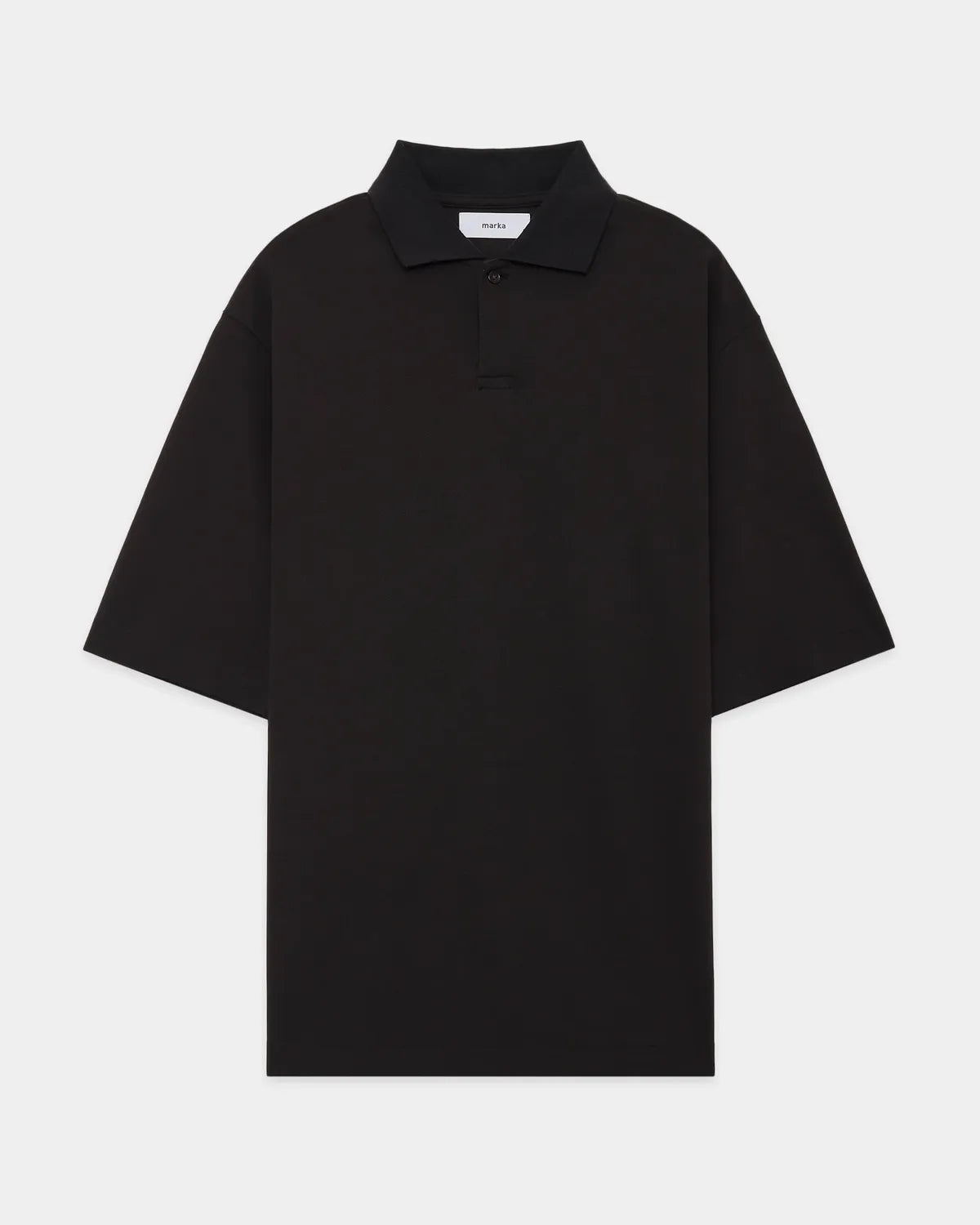 marka / 40//1 ORGANIC COTTON HIGH TWISTED PIQUE ONE BUTTON POLO S/S TEE (M25A15CS02B)