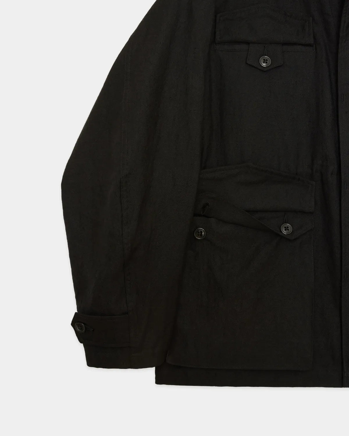 marka / Wool/Linen Moleskin / Military Jacket (M26C11BL01C)