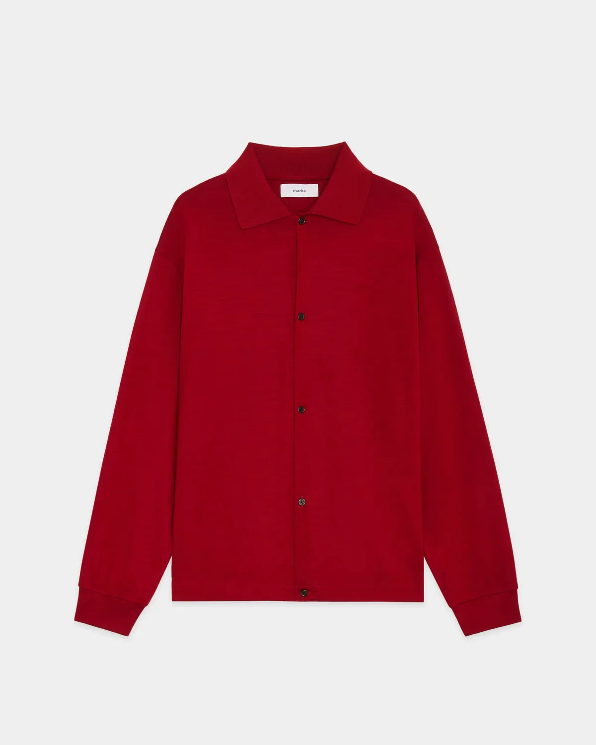 marka / Super 100s Washable Wool Jersey / Shirt Cardigan (M26C15CS01C)