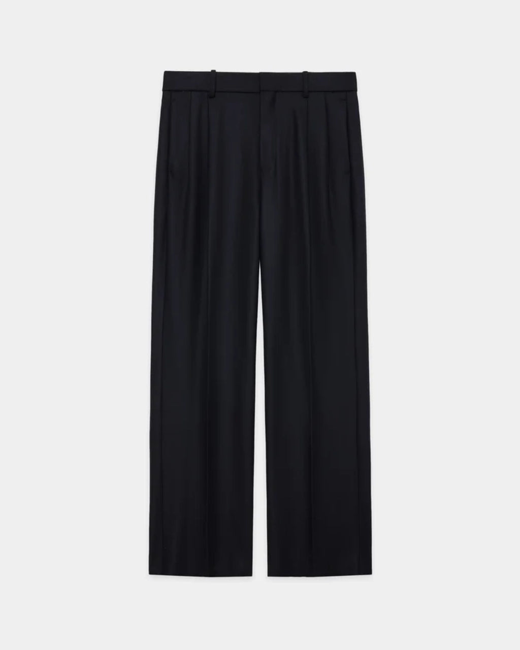 MARKAWARE / 2/2/96 Wool Flannel / Double Pleated Straight Trousers