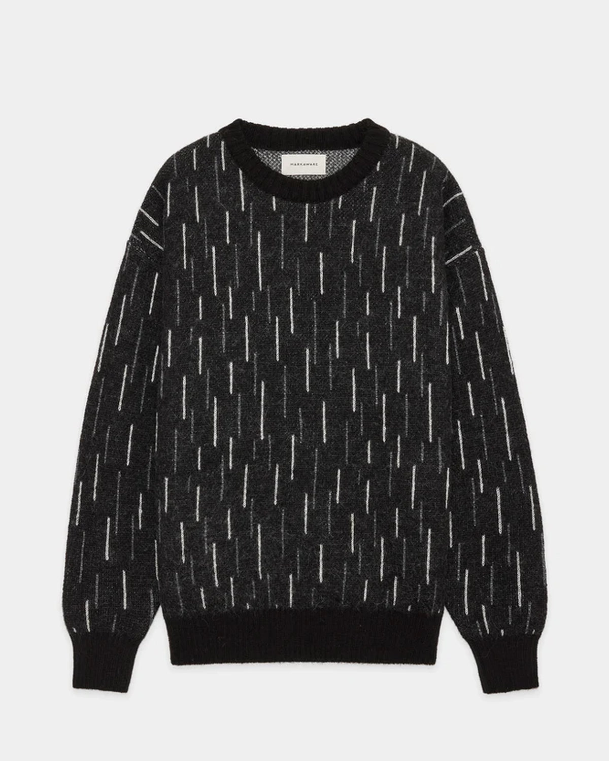 MARKAWARE の Natural Colar Alpaca Rain Drop Pattern Jumper (A25C21SW01C)