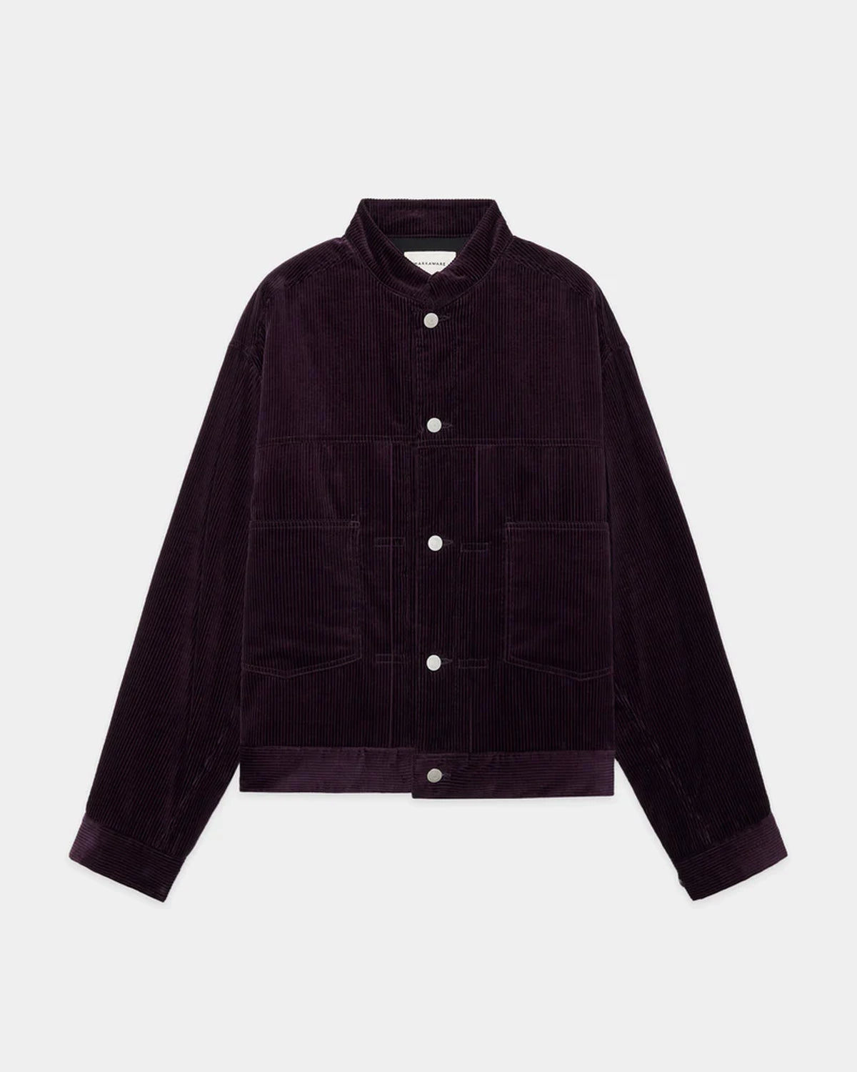 MARKAWARE の Organic Cotton 6-Wale Corduroy Puffed Mandarin Collar Work Jacket (A25C13BL01C)