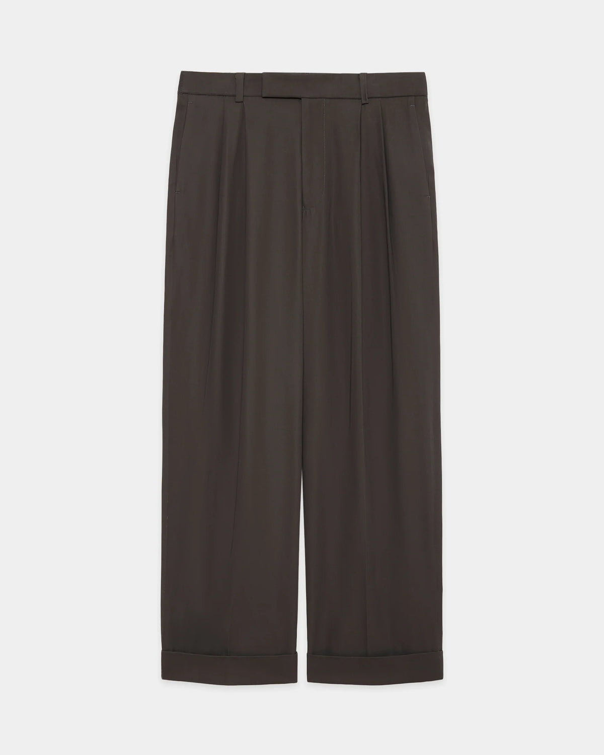 MARKAWARE の Organic Cotton Voile Yarn Twill Double Pleated Semi Easy Trousers (A26A16PT01C)