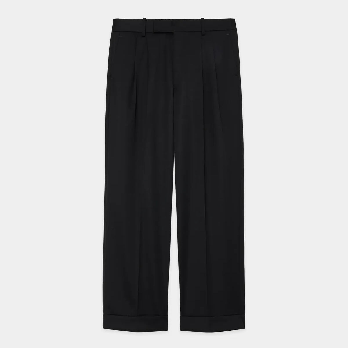 スーツ MARKAWARE WOOL GABARDINE WIDE TROUSERS MARKAWARE(マーカウェア)-DOUBLE PLEATED WIDE TROUSERS ORGANIC