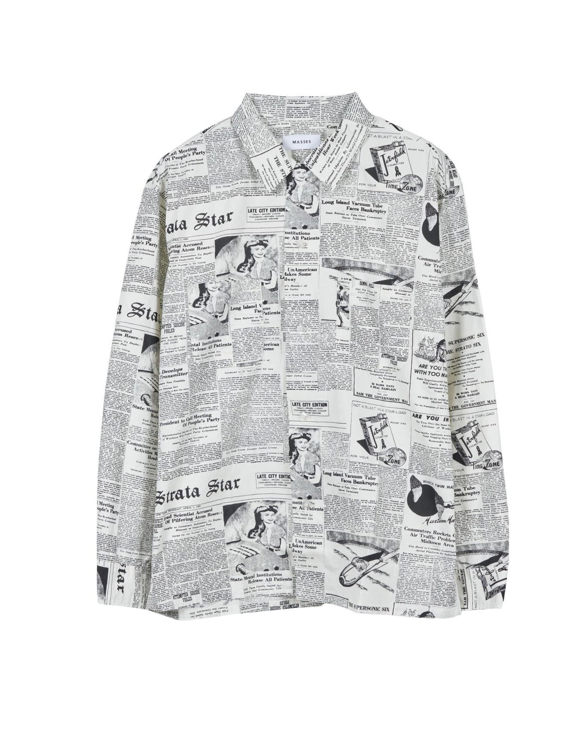 MASSES のNEWS PAPER SHIRT