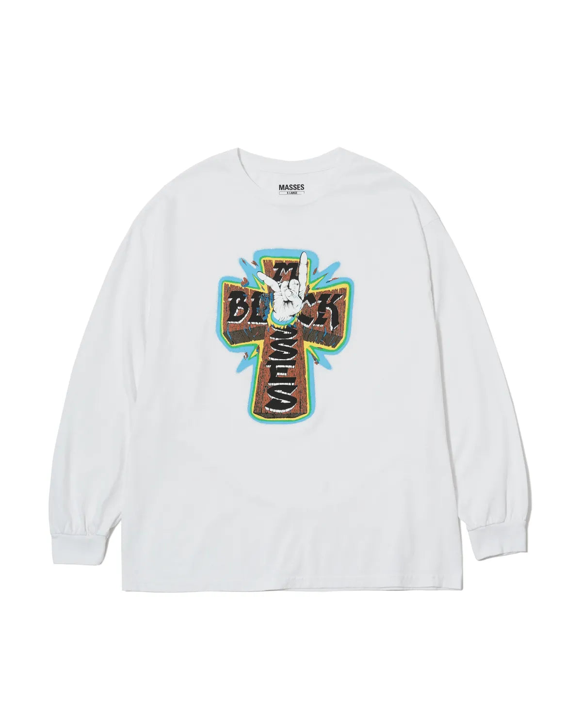 MASSES の T-SHIRT L/S CROSS HAND (0015)