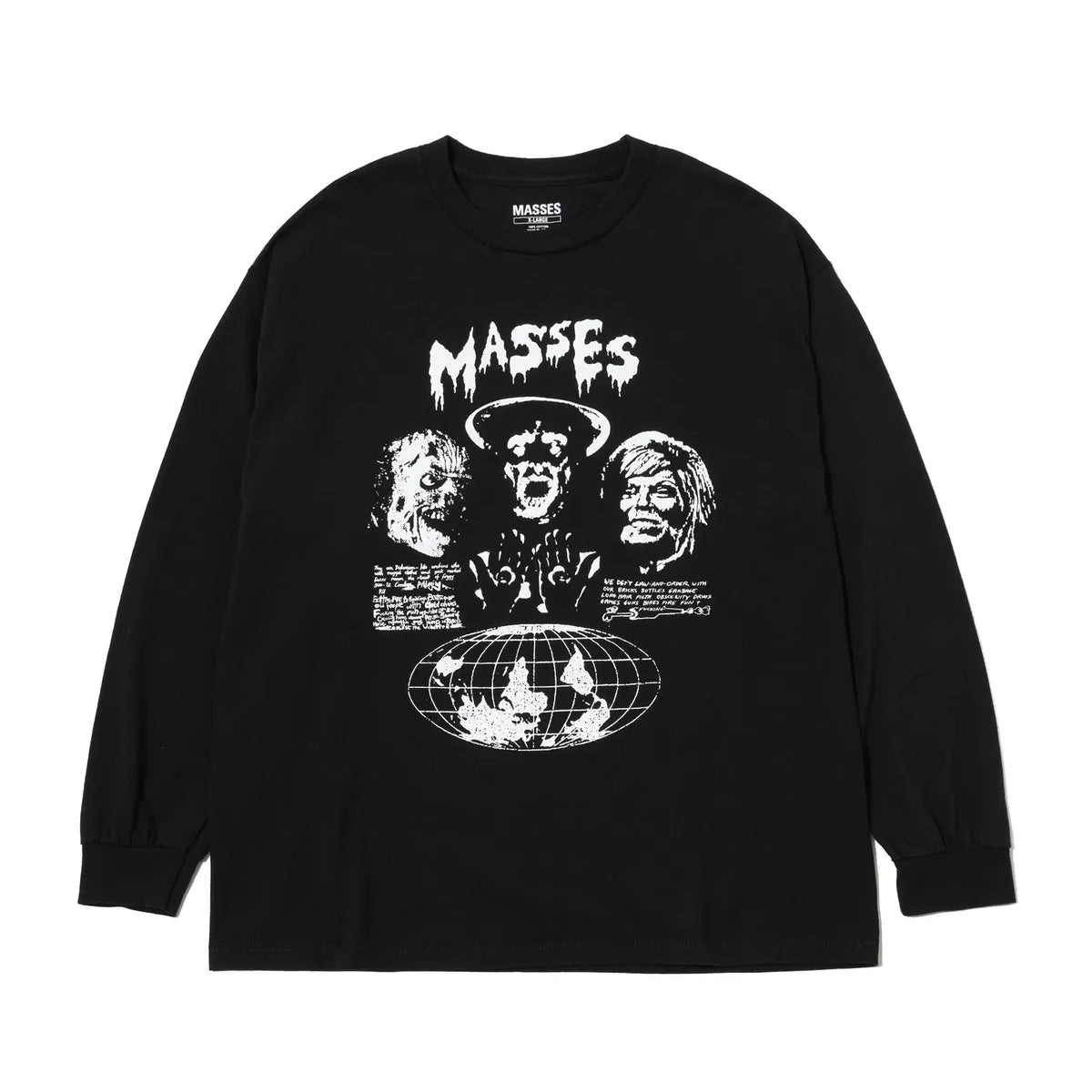 MASSES / T-SHIRT L/S GLOBE (1251016014)