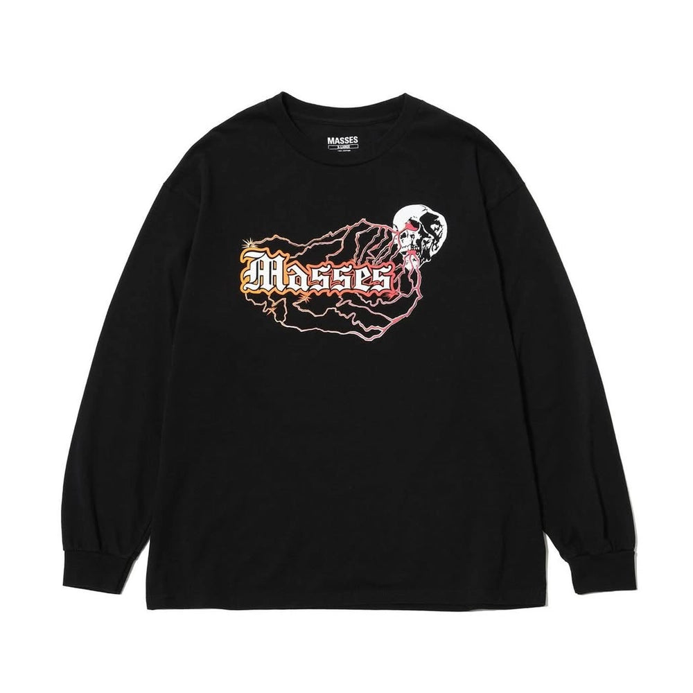 MASSES の T-SHIRT L/S SKULL THUNDER 