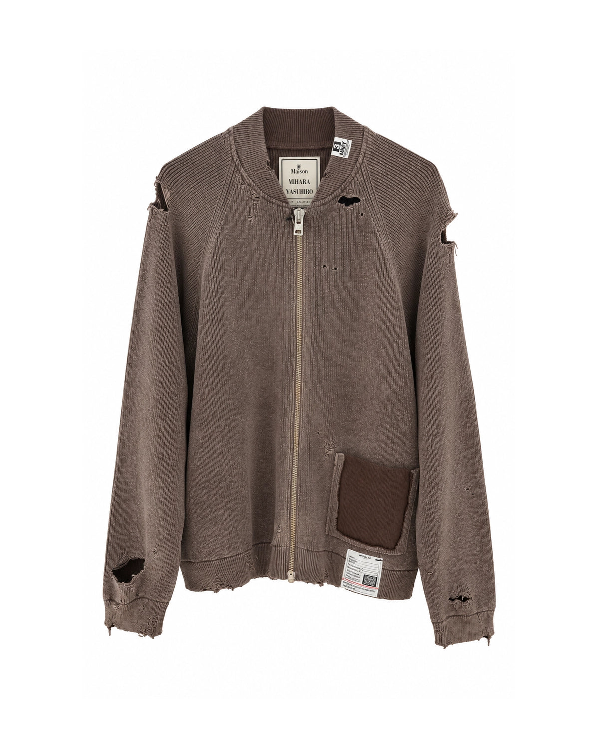 Maison MIHARA YASUHIRO / Sun Faded Like Knit Cardigan (J17CD701)