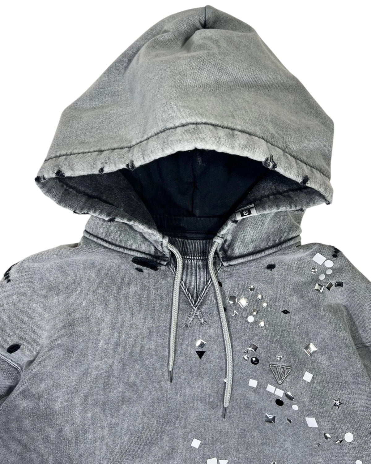 Maison MIHARA YASUHIRO / EMBELLISH BLEACH HOODIE (A15HD561)