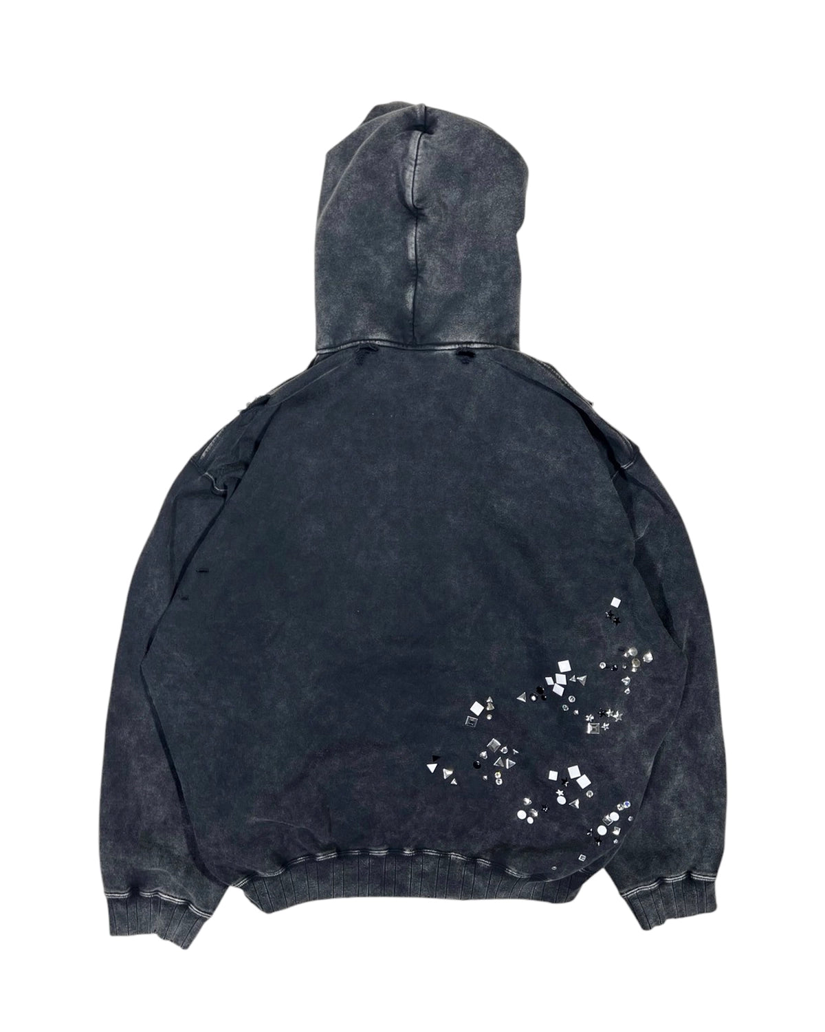 Maison MIHARA YASUHIRO / EMBELLISH BLEACH HOODIE (A15HD561)