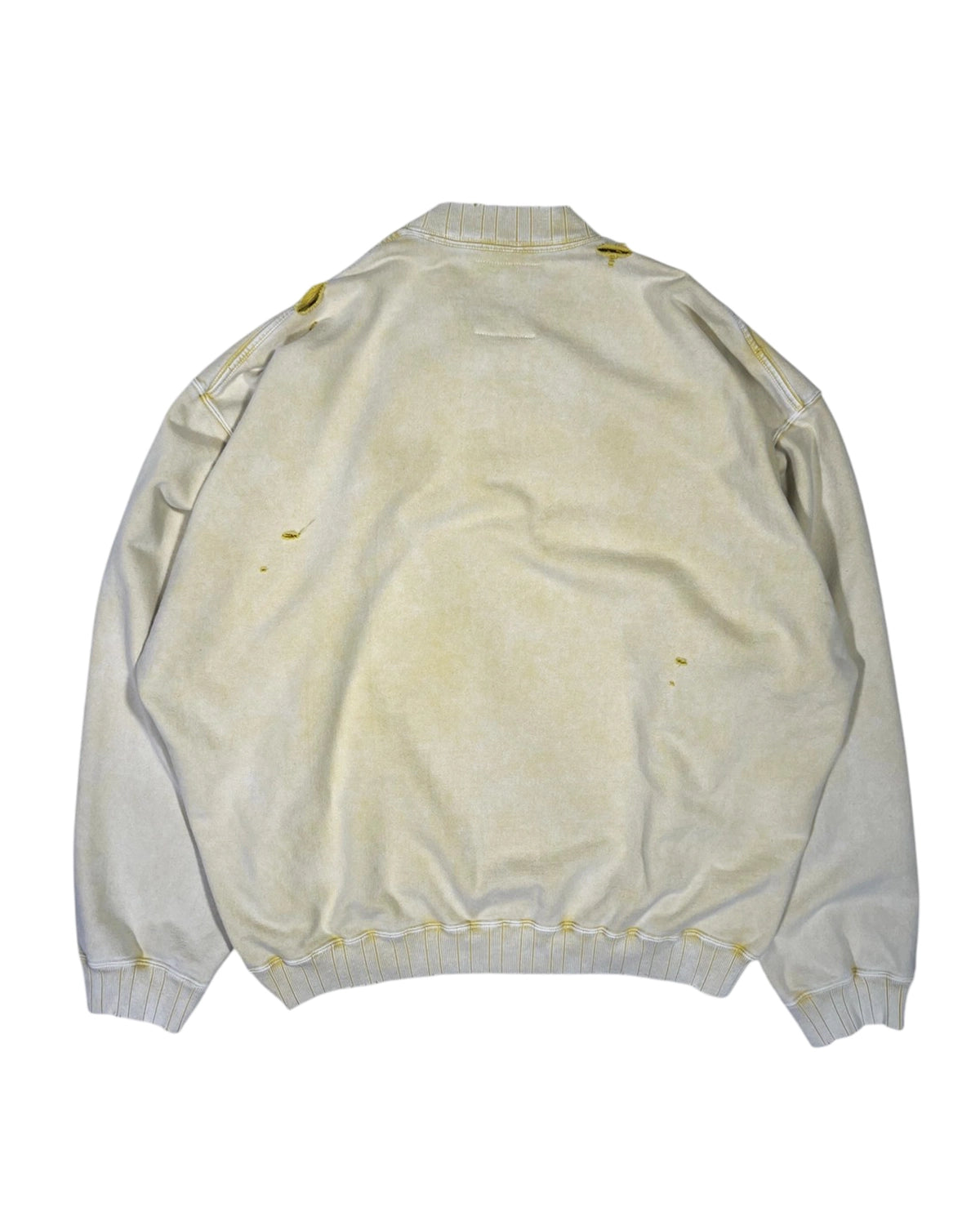 Maison MIHARA YASUHIRO / BLEACHED HALF ZIP PULLOVER (A15PO566)