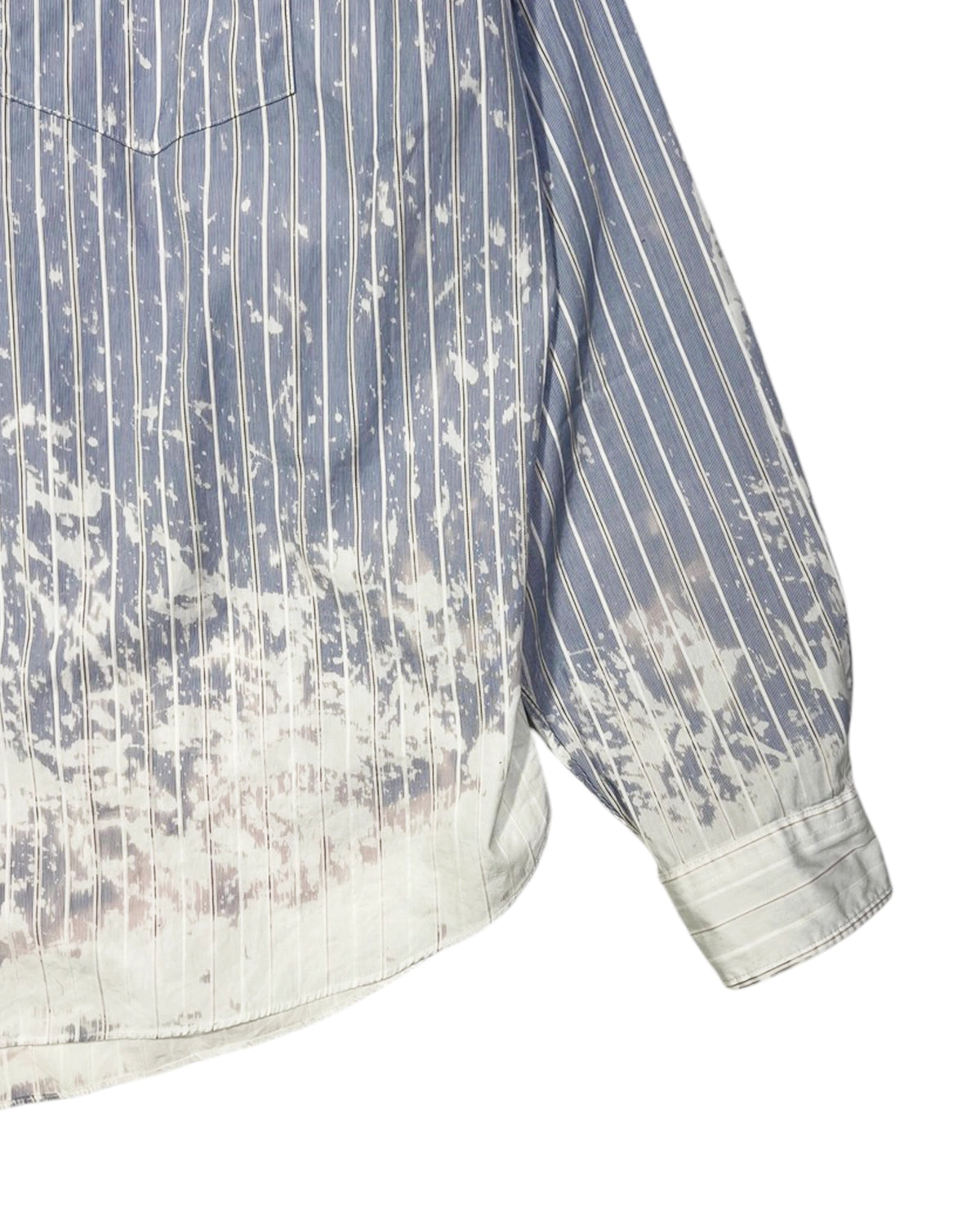 KAMIYA / Bleached Stripe L/S SHIRT (G14SH059)