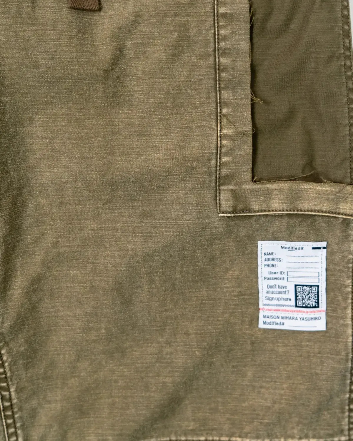 Maison MIHARA YASUHIRO / Damaged Cargo Pants (J17PT172)