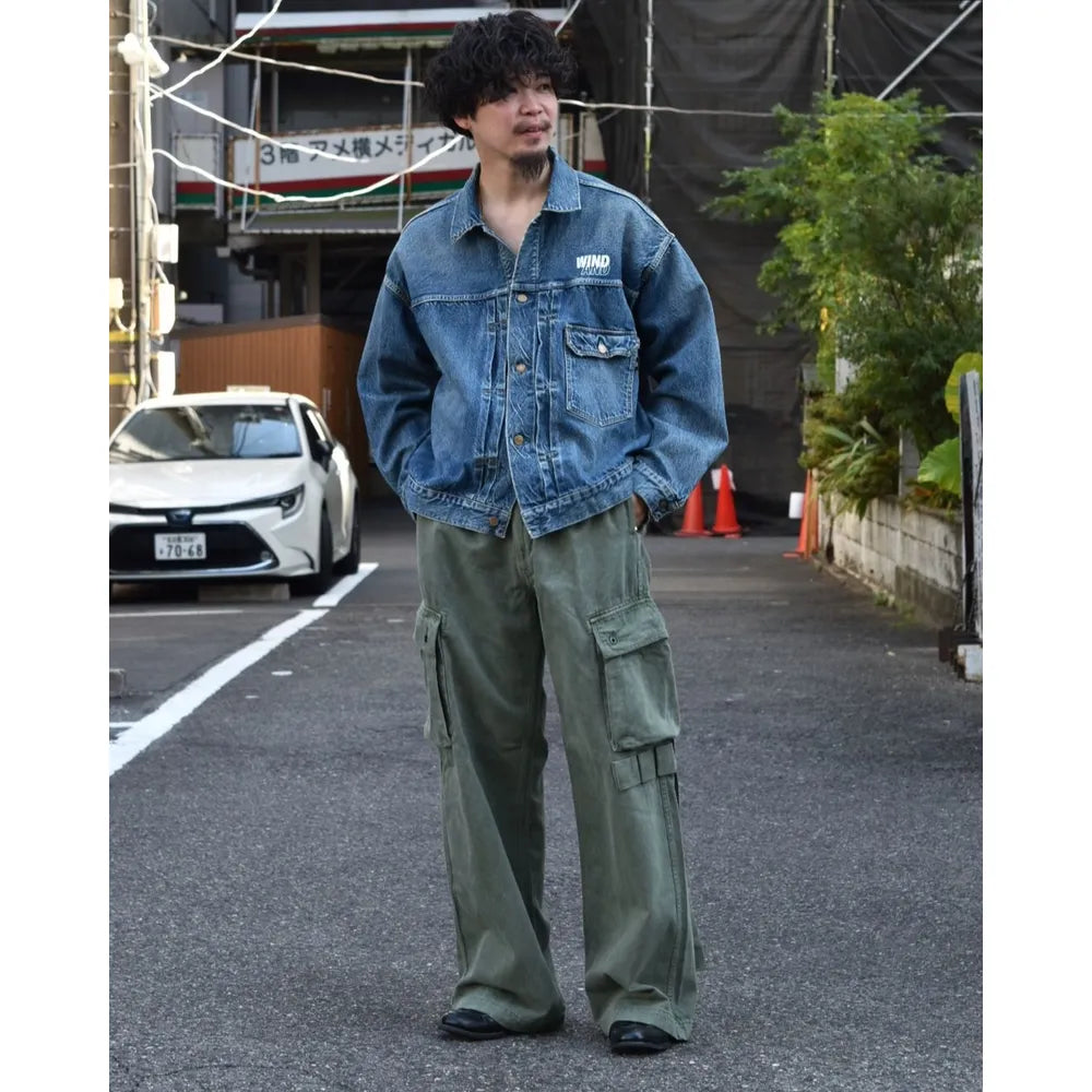 MINEDENIM  / DENIM WIDE CARGO PANTS (2408-7002)