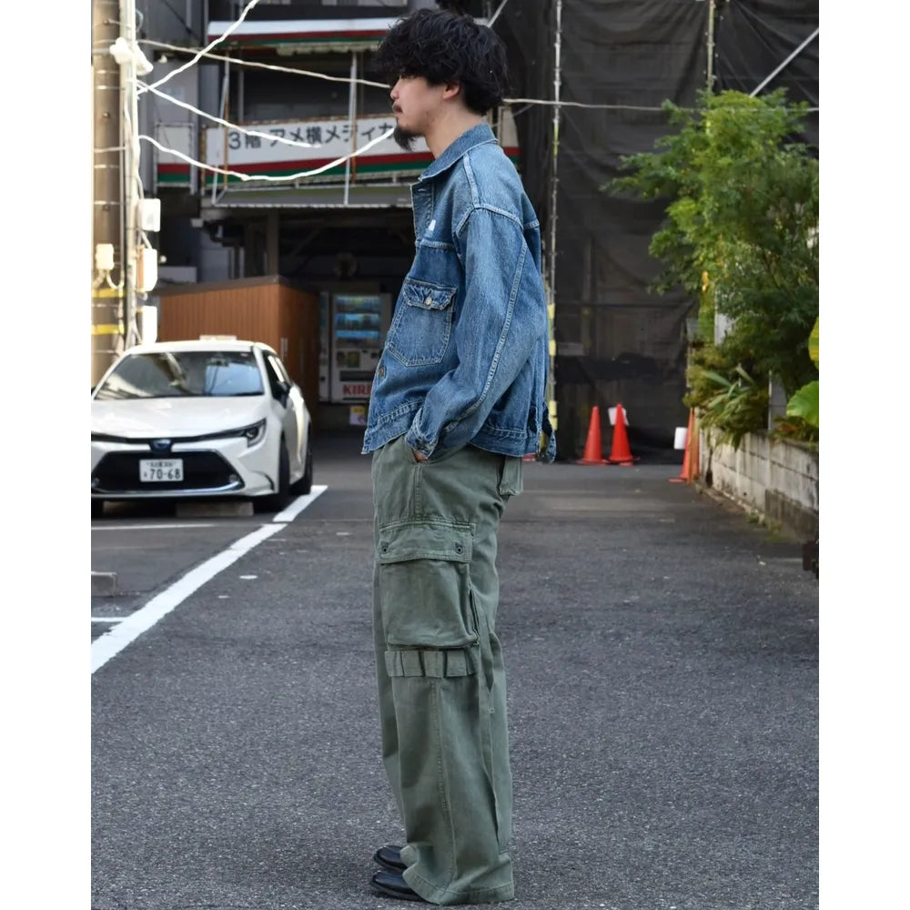 MINEDENIM  / DENIM WIDE CARGO PANTS (2408-7002)