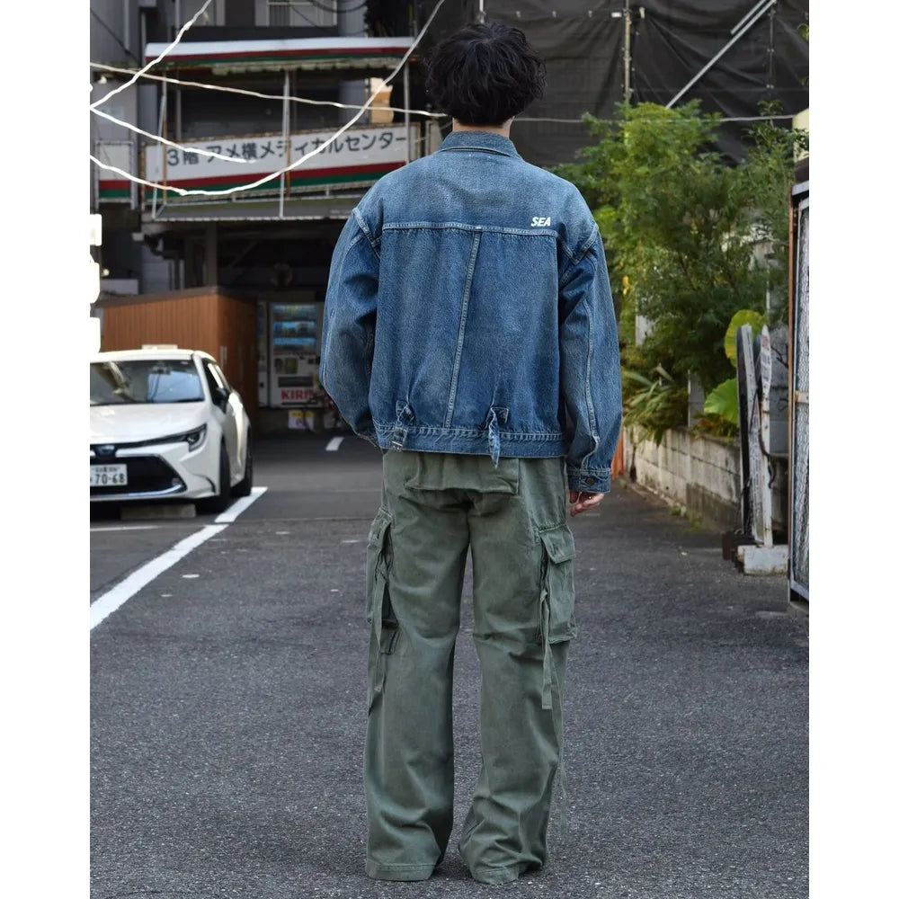 MINEDENIM  / DENIM WIDE CARGO PANTS (2408-7002)