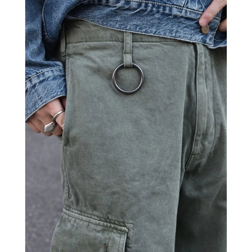 MINEDENIM  / DENIM WIDE CARGO PANTS (2408-7002)