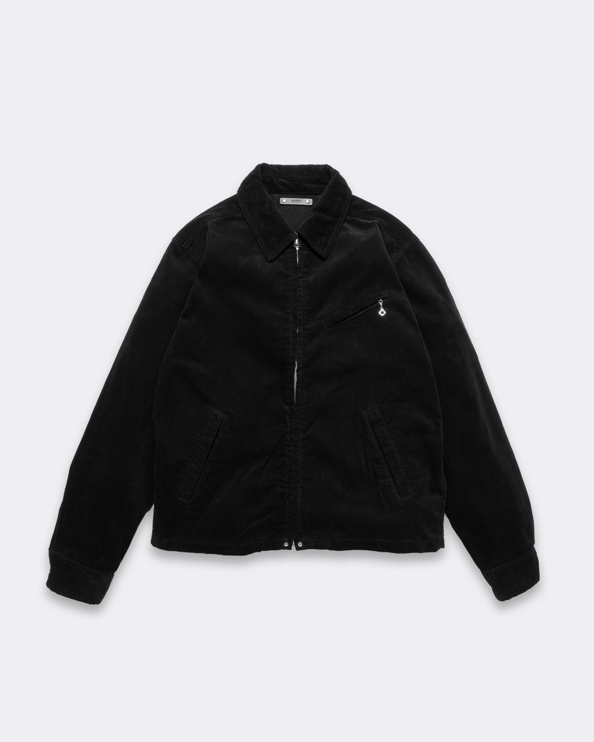 MINEDENIM  の Black Corduroy Zip up Trucker Jacket (MDFBF09803)